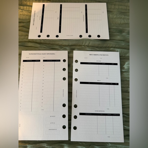 Personal Size Inserts / Dividers / Dashboard - Picture 8 of 12